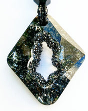 Black Geode Swarovski Crystal Necklace