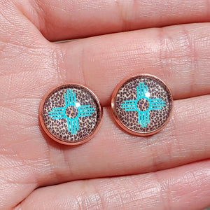 12mm Zia earrings