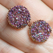 12mm Faux Druzy with crown setting
