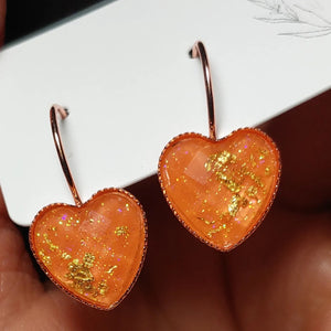 12mm faux druzy hearts
