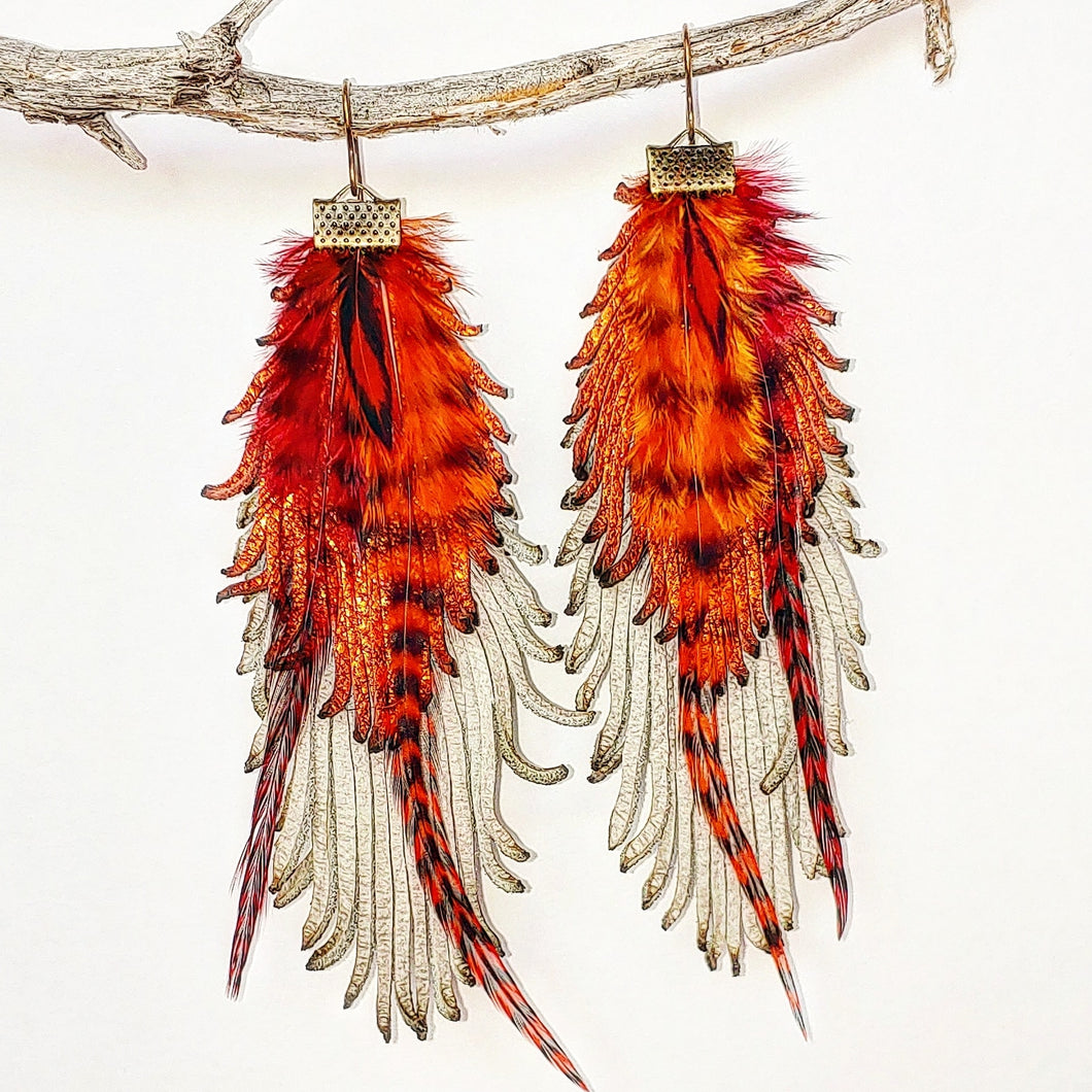 Flame feathers
