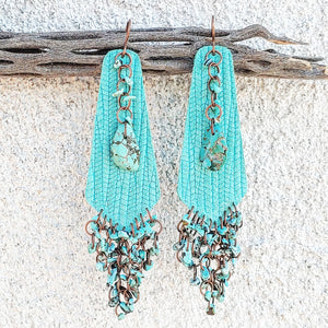Bohemian turquoise earrings