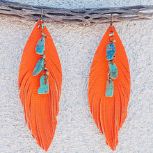 Neon orange Feathers