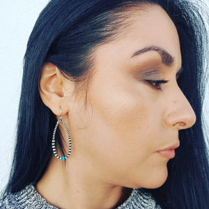 Desert pearl turquoise earrings
