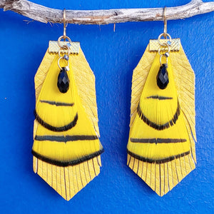 Yellow Lady Amherst earrings
